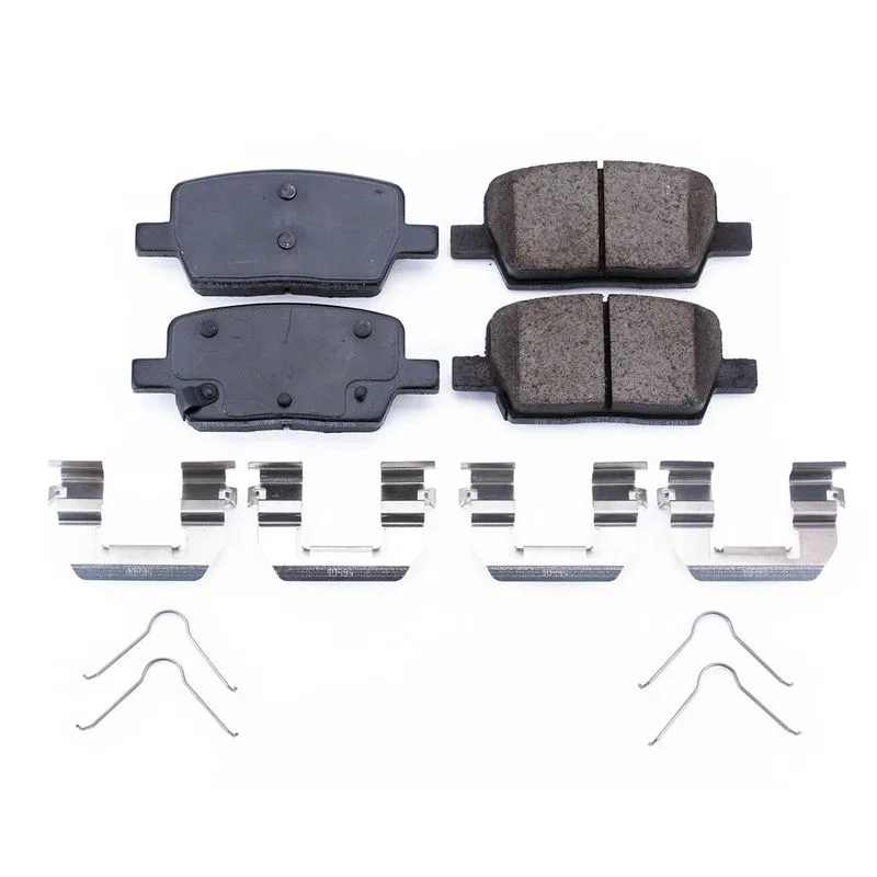 17-1914 – POWERSTOP Brake Pad, FMSI Number D1914 Ceramic Brake Pads Set Of 4 With Premium Stainless Steel Hardware